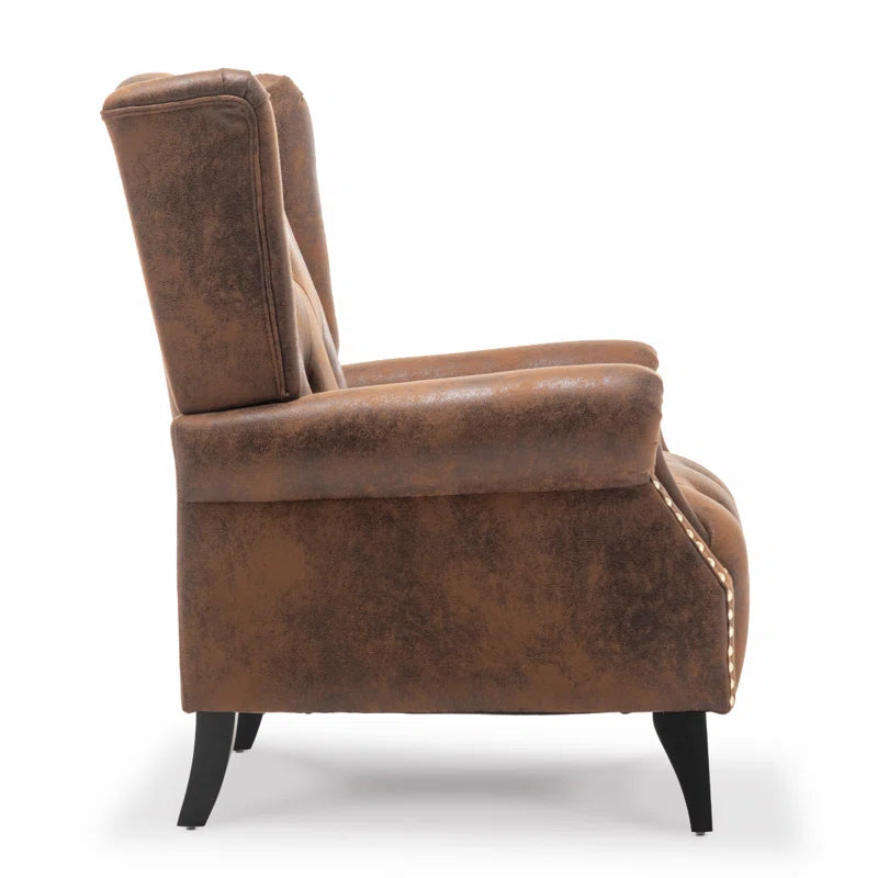 Microsuede Wingback Chair