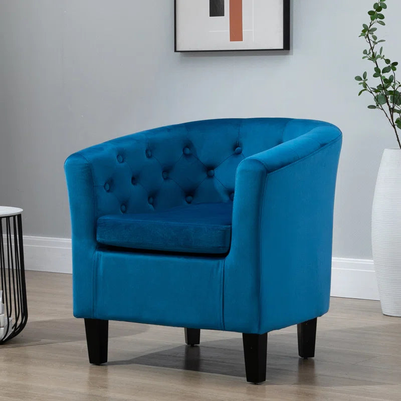 Tarbes Velvet Barrel Chair