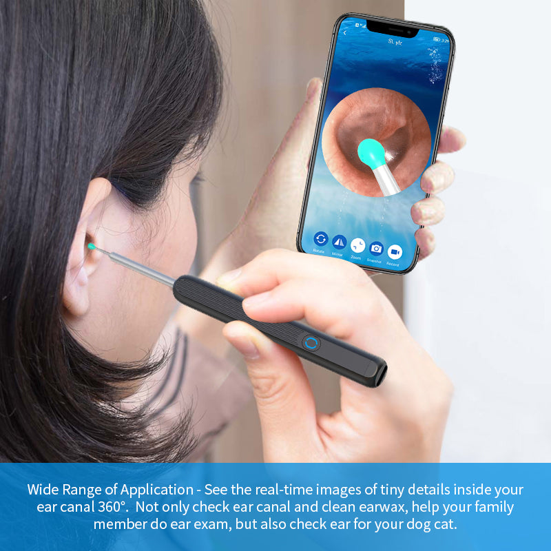 Ear Wax Removal Tool With Camera LED Light Wireless Ear Endoscope
