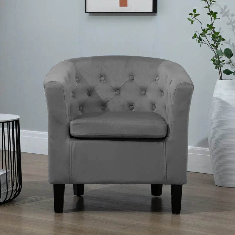 Tarbes Velvet Barrel Chair