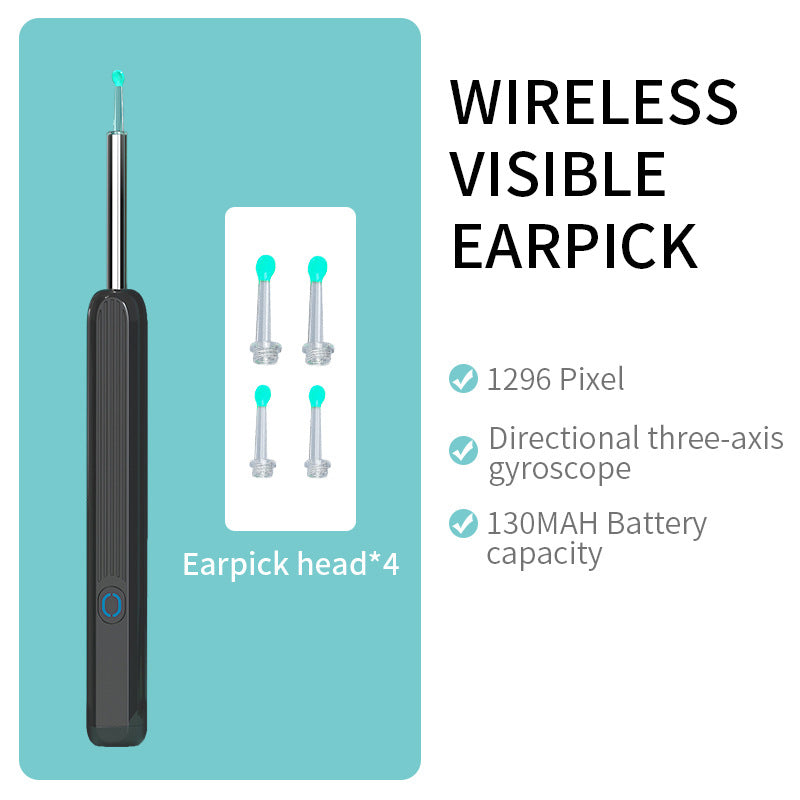 Ear Wax Removal Tool With Camera LED Light Wireless Ear Endoscope