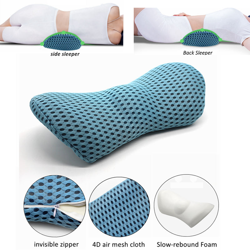 Lumbar Support Pillow For Side Sleepers Pregnancy Relieve Hip