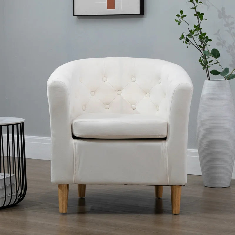 Tarbes Velvet Barrel Chair