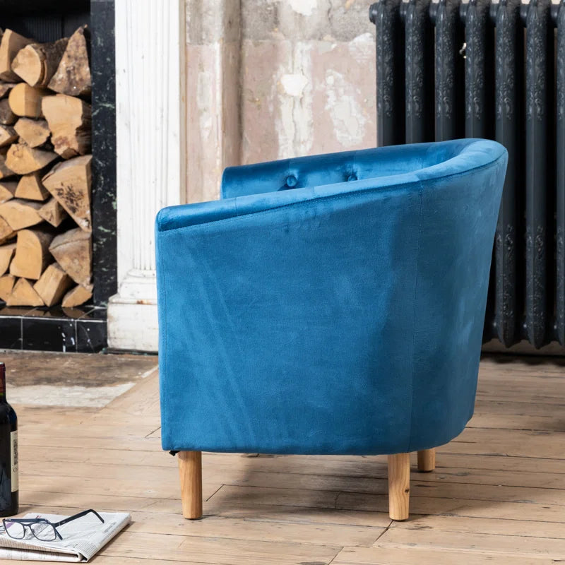 Tarbes Velvet Barrel Chair