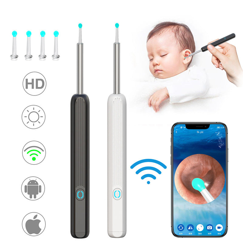 Ear Wax Removal Tool With Camera LED Light Wireless Ear Endoscope