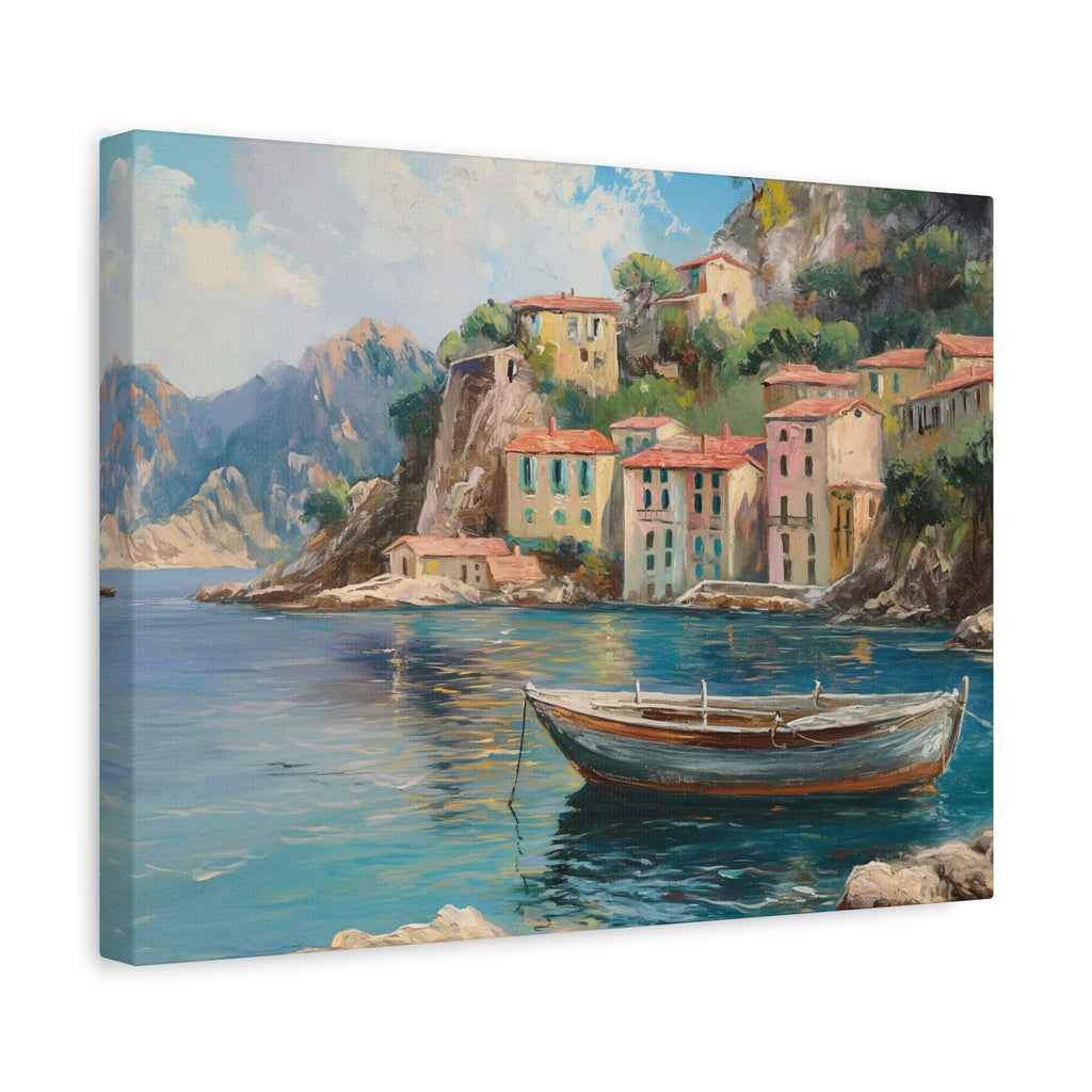 Mediterranean Harbor Canvas Wall Art