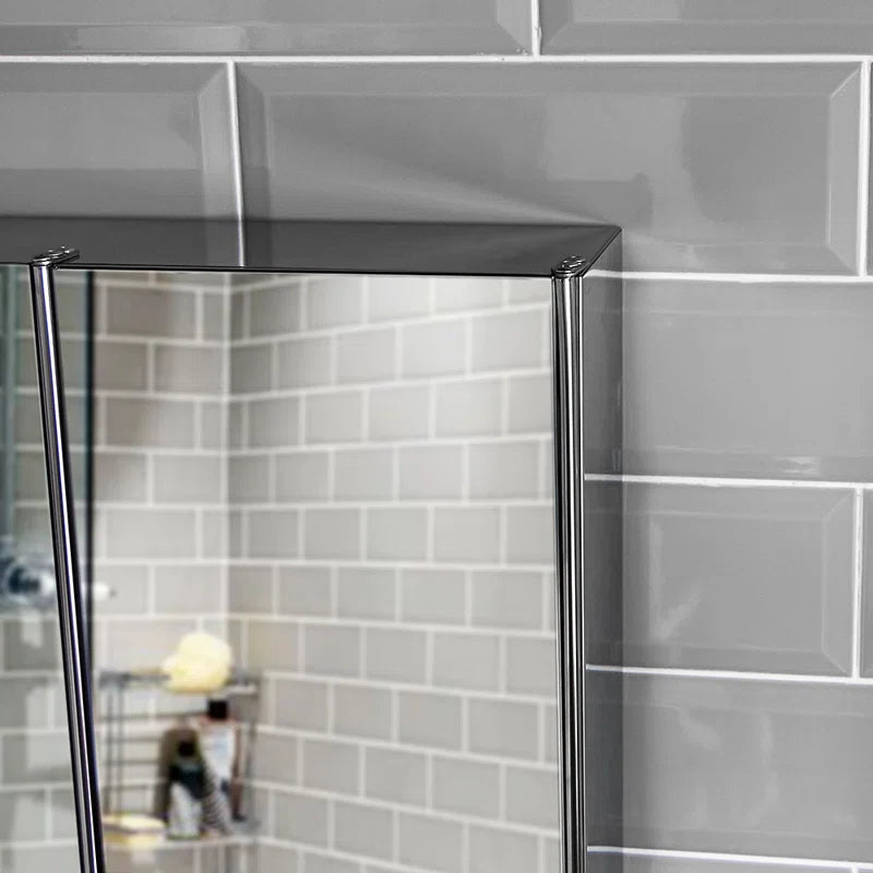 Carthage Bathroom Triple 680Mm X 450Mm Surface Mount Mirror Cabinet