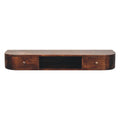 Lunar 2 Drawer Wall Mounted Chestnut Console