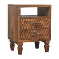 Arno Bedside in Golden Teak