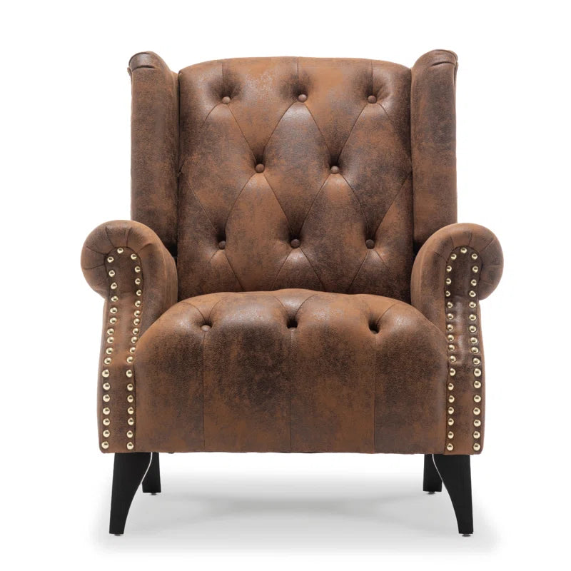 Microsuede Wingback Chair