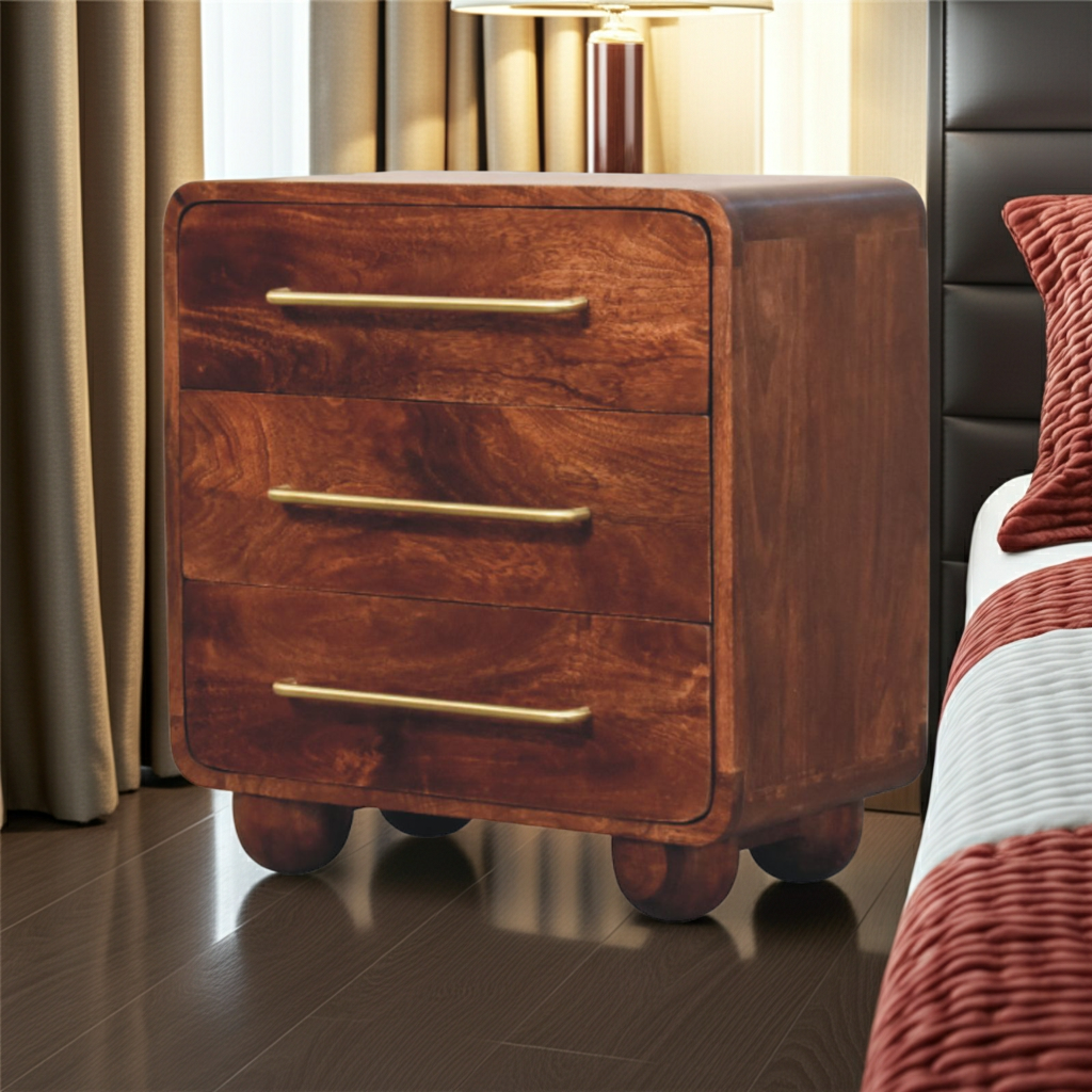 3-Drawer Rounded Chest