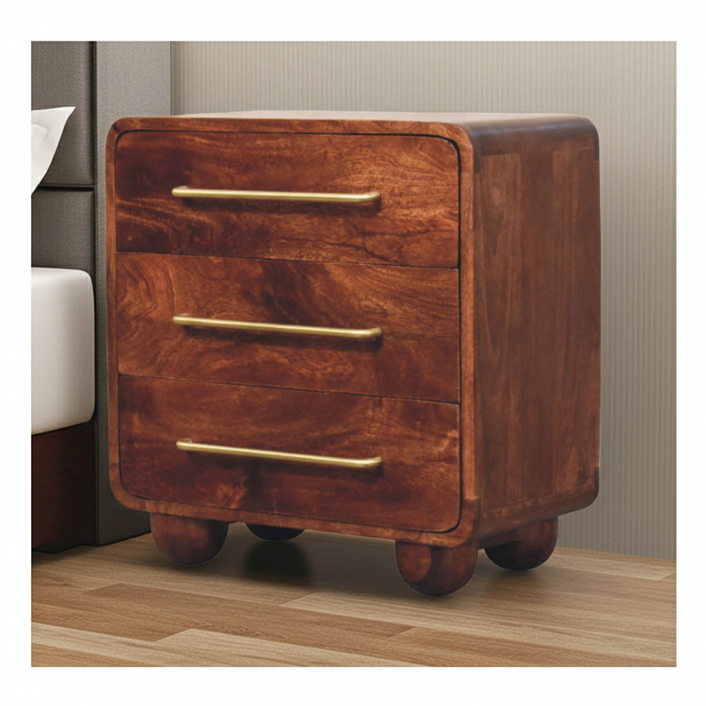 3-Drawer Rounded Chest